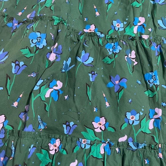 Hill House Ellie Nap Dress in emerald space floral - Picture 2 of 6